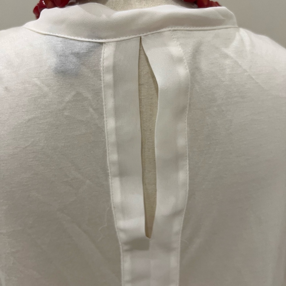 Ann Taylor Cream Blouse-Size XL - Picture 8 of 12